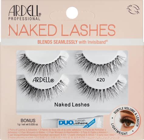 ardell naked lash|Ardell Naked Lashes 420, Undetectable Natural Volume, 2.